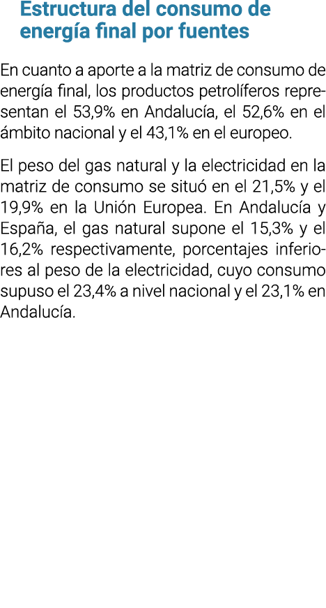 Estructura del consumo de energ a final por fuentes En cuanto a aporte a la matriz de consumo de energ a final  los p   