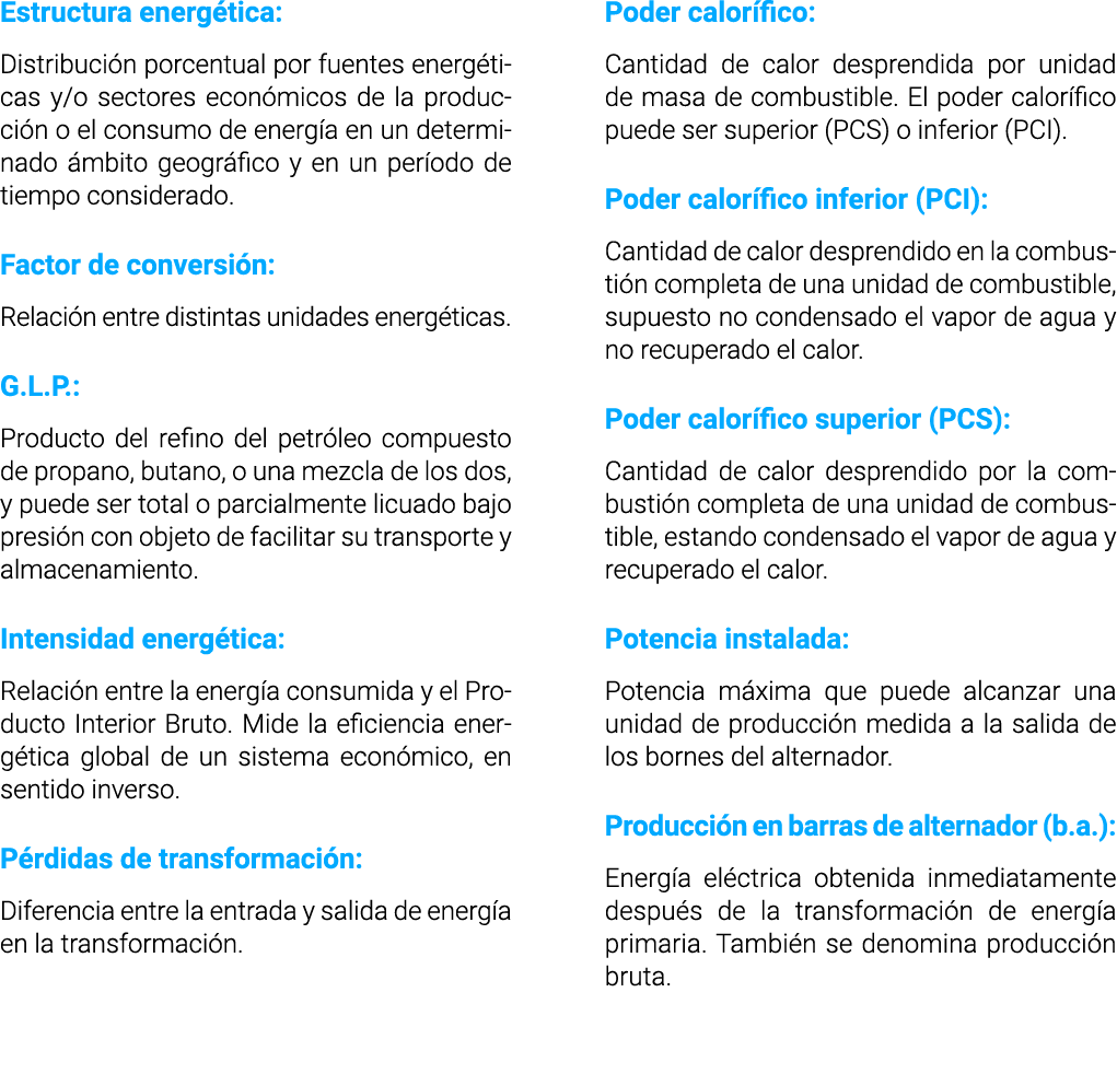 Estructura energ tica  Distribuci n porcentual por fuentes energ ticas y o sectores econ micos de la producci n o el    