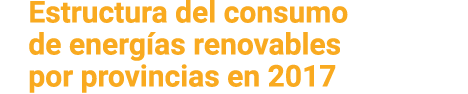 Estructura del consumo de energ as renovables por provincias en 2017 