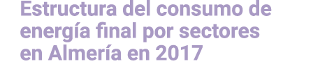 Estructura del consumo de energ a final por sectores en Almer a en 2017 