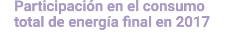 Participaci n en el consumo total de energ a final en 2017 