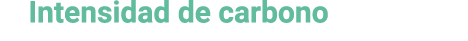 Intensidad de carbono 