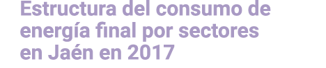 Estructura del consumo de energ a final por sectores en Ja n en 2017 