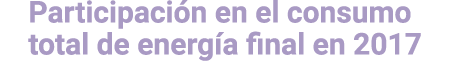 Participaci n en el consumo total de energ a final en 2017