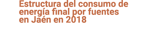 Estructura del consumo de energ a final por fuentes en Ja n en 2018 