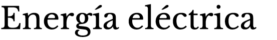 Energ a el ctrica