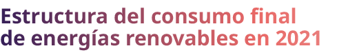 Estructura del consumo final de energ as renovables en 2021