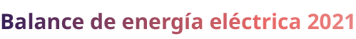 Balance de energ a el ctrica 2021