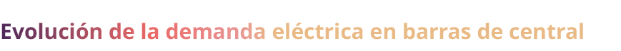 Evoluci n de la demanda el ctrica en barras de central