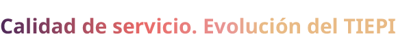 Calidad de servicio. Evoluci n del TIEPI 