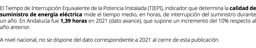 El Tiempo de Interrupci n Equivalente de la Potencia Instalada (TIEPI), indicador que determina la calidad de suminis...
