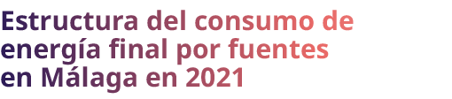 Estructura del consumo de energ a final por fuentes en M laga en 2021