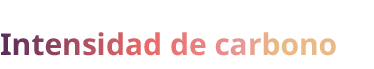 Intensidad de carbono