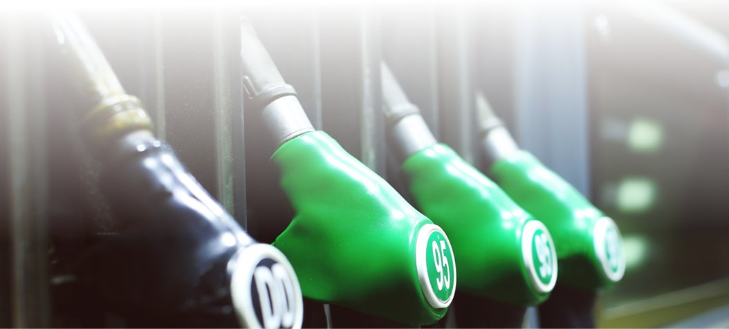 Different fuel pistols .somewhere in Amsterdam city