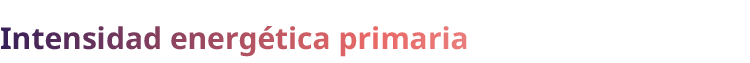 Intensidad energ tica primaria