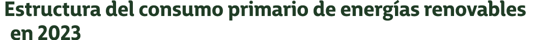 Estructura del consumo primario de energ as renovables en 2023
