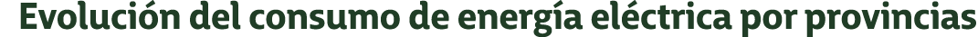 Evoluci n del consumo de energ a el ctrica por provincias