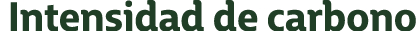 Intensidad de carbono