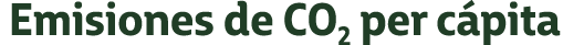 Emisiones de CO2 per c pita