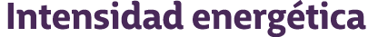 Intensidad energ tica