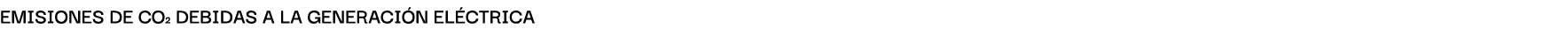 Emisiones de CO2 debidAs A lA generAci n el ctricA