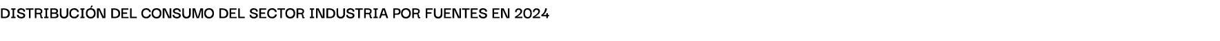 Distribuci n del consumo del sector industriA por fuentes en 2024