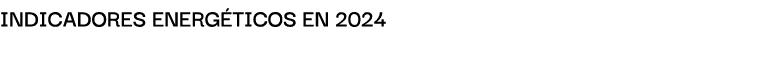 INDICADORES ENERG TICOS EN 2024
