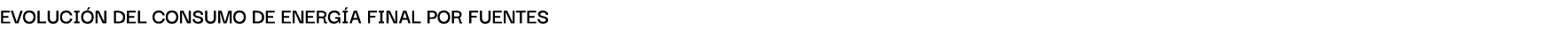 Evoluci n del consumo de energ A finAl por fuentes 