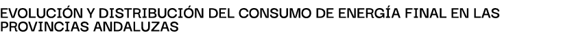 Evoluci n y distribuci n del consumo de energ A finAl en lAs provinciAs AndAluzAs