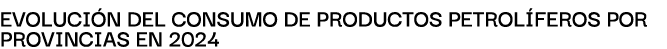 Evoluci n del consumo de productos petrol feros por provinciAs en 2024