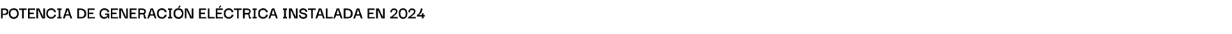 Potencia de generaci n el ctrica instalada en 2024