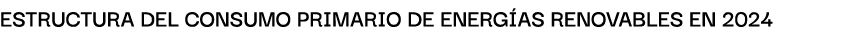 EstructurA del consumo primArio de energ As renovAbles en 2024