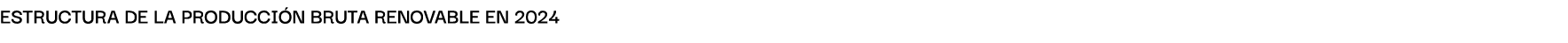 ESTRUCTURA DE LA PRODUCCI N BRUTA RENOVABLE EN 2024