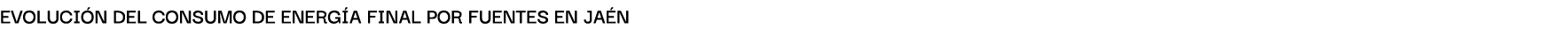 Evoluci n del consumo de energ A finAl por fuentes en JA N