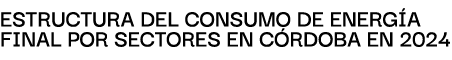 EstructurA del consumo de energ A finAl por sectores en C RDOBA en 2024