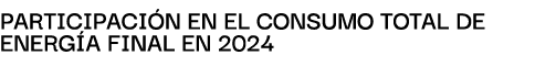 PArticipAci n en el consumo totAl de energ A finAl en 2024