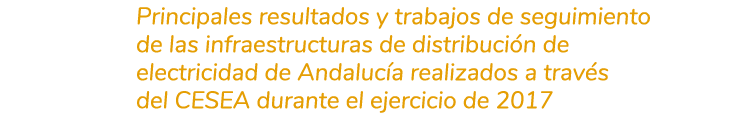 Principales resultados y trabajos de seguimiento de las infraestructuras de distribuci n de electricidad de Andaluc a   