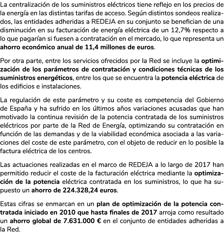 La centralizaci n de los suministros el ctricos tiene reflejo en los precios de la energ a en las distintas tarifas d   