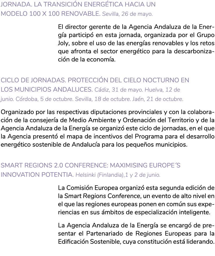 JORNADA  La transici n energ tica hacia un modelo 100 x 100 renovable  Sevilla  26 de mayo  El director gerente de la   