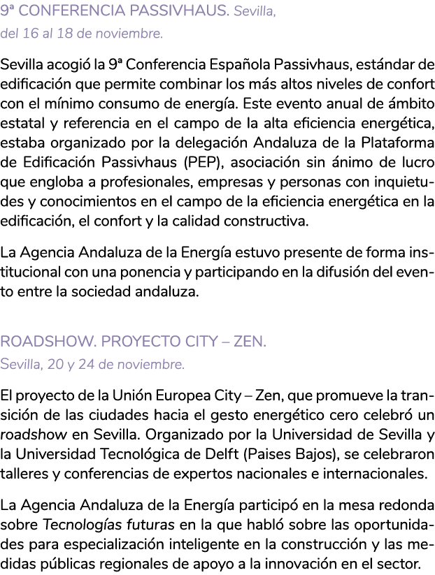 9  conferencia Passivhaus  Sevilla  del 16 al 18 de noviembre  Sevilla acogi  la 9  Conferencia Espa ola Passivhaus     