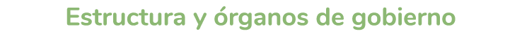 Estructura y  rganos de gobierno 