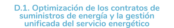  D 1  Optimizaci n de los contratos de suministros de energ a y la gesti n unificada del servicio energ tico 