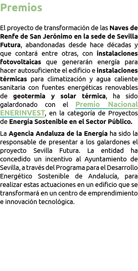 Premios El proyecto de transformaci n de las Naves de Renfe de San Jer nimo en la sede de Sevilla Futura  abandonadas   