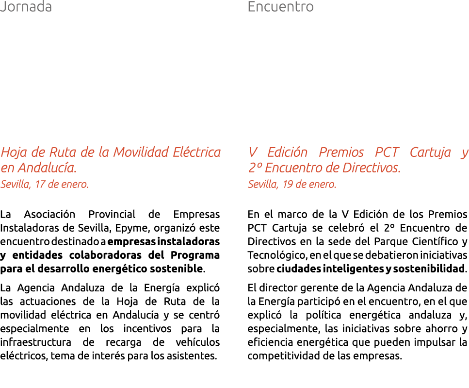 Jornada Hoja de Ruta de la Movilidad El ctrica en Andaluc a  Sevilla  17 de enero  La Asociaci n Provincial de Empres   
