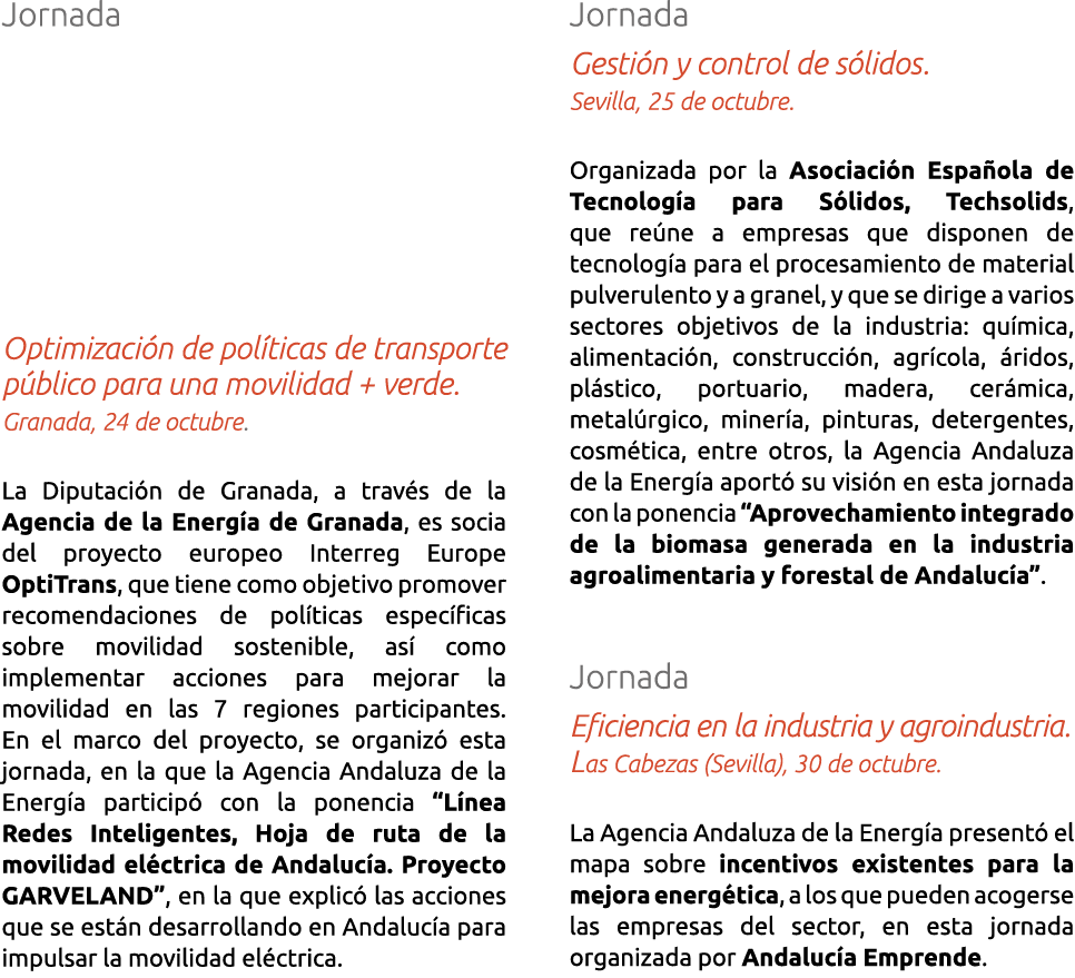 Jornada Optimizaci n de pol ticas de transporte p blico para una movilidad   verde  Granada  24 de octubre  La Diputa   