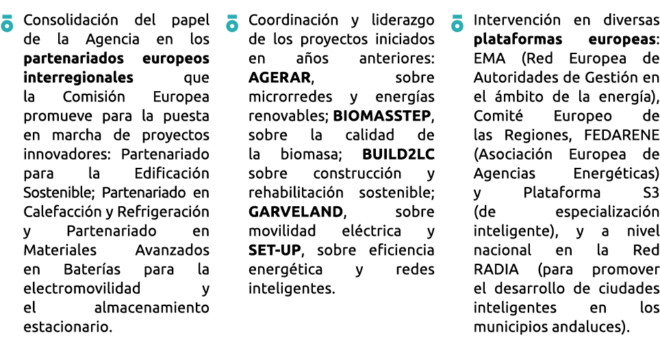   Consolidaci n del papel         de la Agencia en los partenariados europeos interregionales que             la Comi   