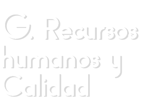  G  Recursos humanos y Calidad