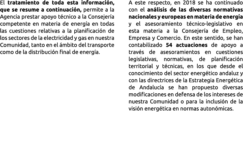 El tratamiento de toda esta informaci n  que se resume a continuaci n  permite a la Agencia prestar apoyo t cnico a l   