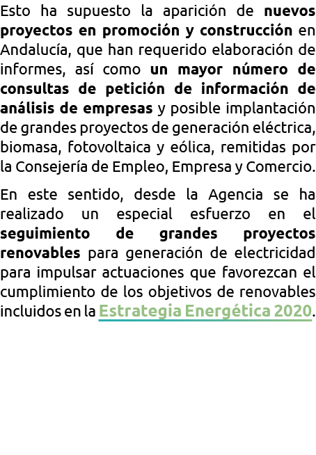 Esto ha supuesto la aparici n de nuevos proyectos en promoci n y construcci n en Andaluc a  que han requerido elabora   