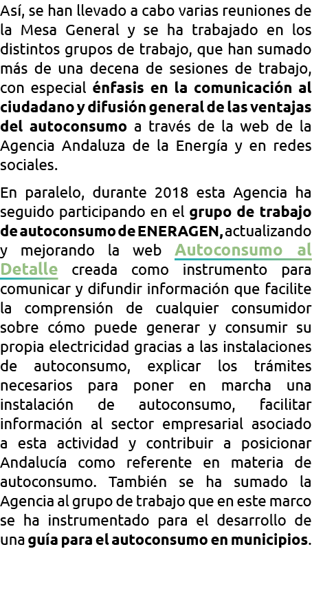As   se han llevado a cabo varias reuniones de la Mesa General y se ha trabajado en los distintos grupos de trabajo     